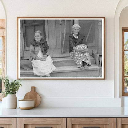 Mexican Women on Porch in San Antonio Texas 1939