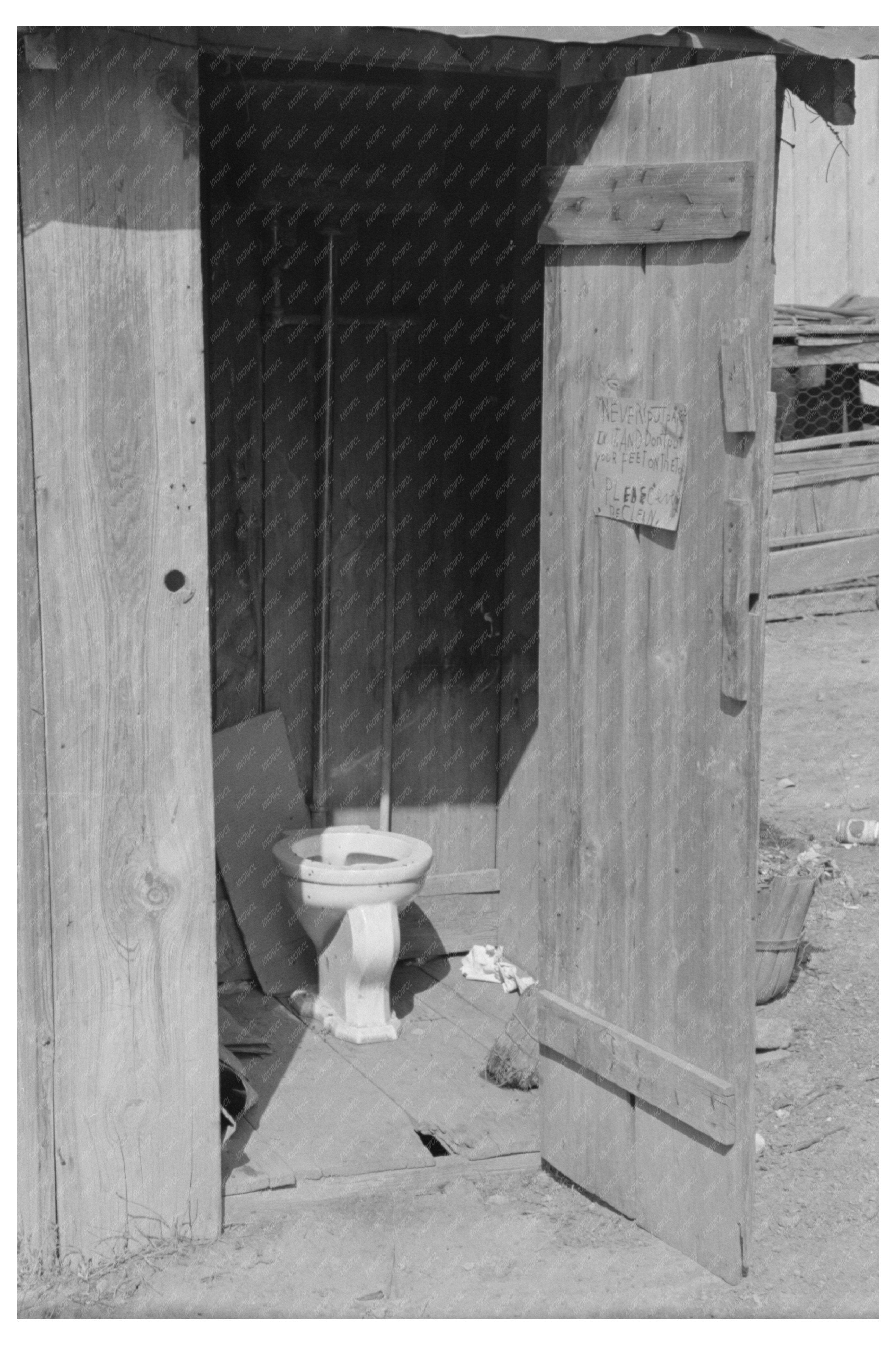 Privy and Corral in San Antonio Texas 1939