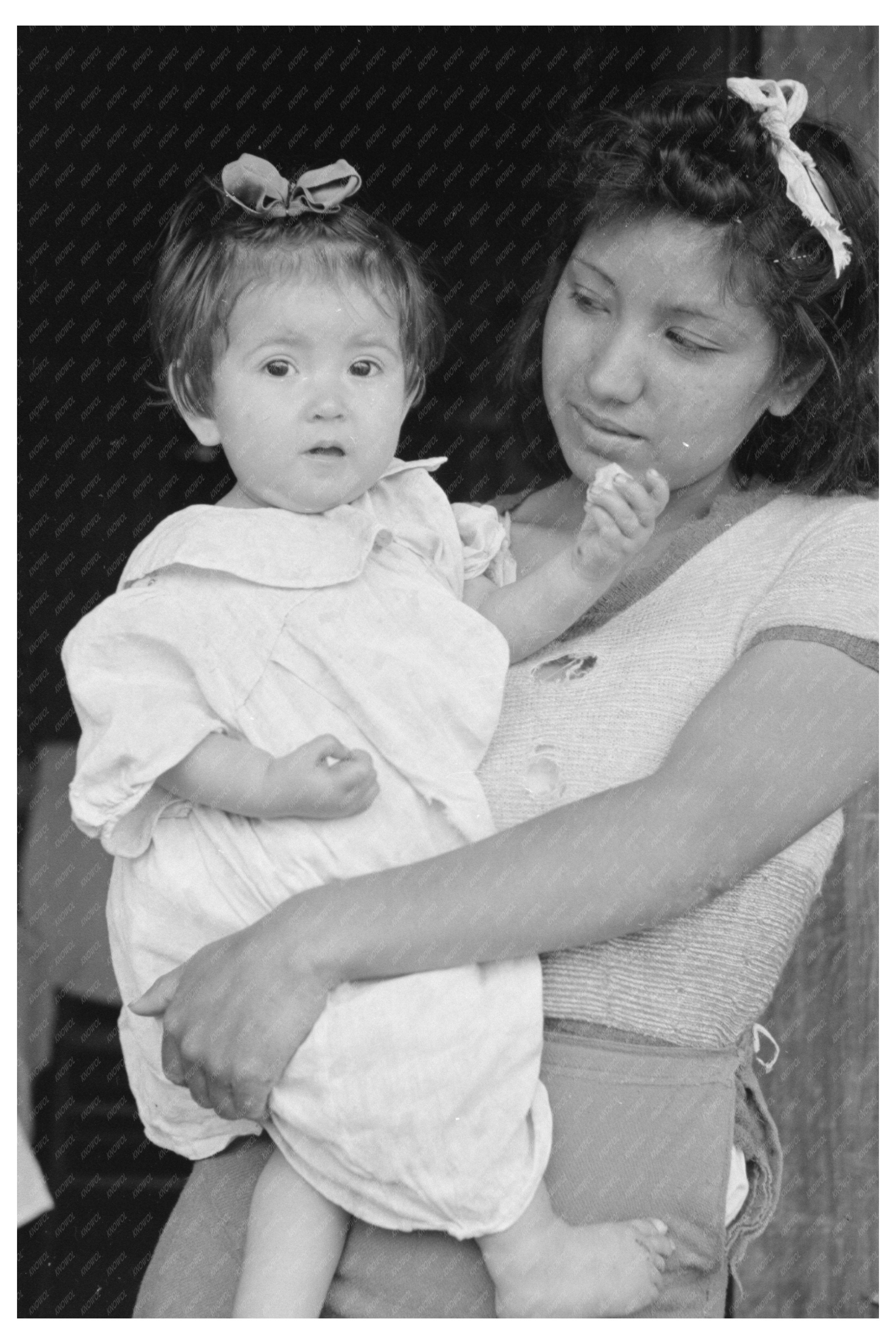 Mexican Baby and Sister in San Antonio 1939