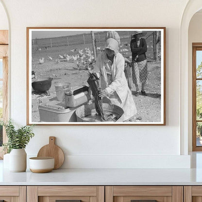 Woman Washing Clothes on Farm El Indio Texas 1939