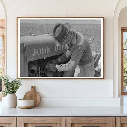 Man Priming Tractor with Gasoline El Indio Texas 1939