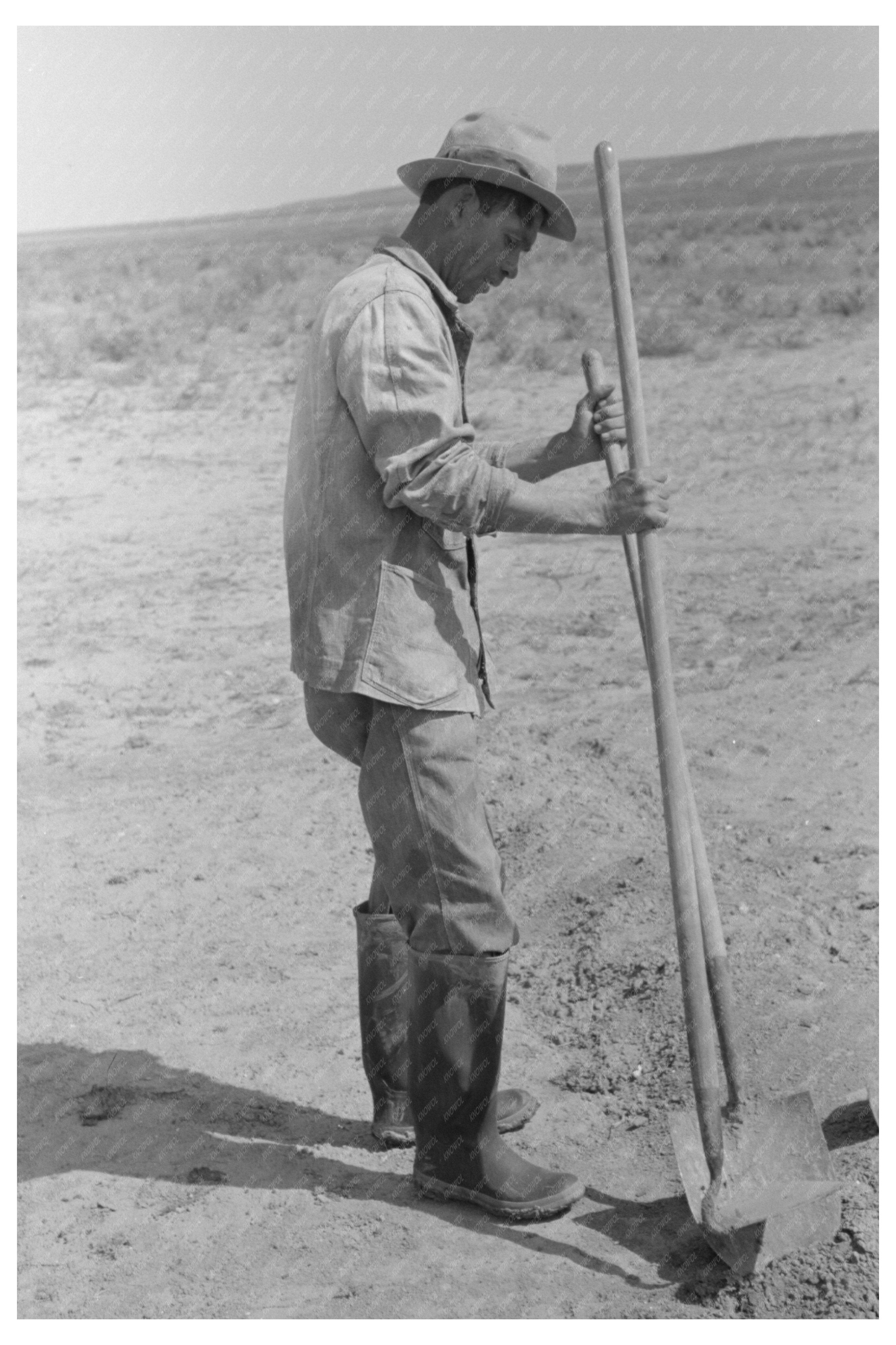 Irrigation Worker Eagle Pass Texas March 1939