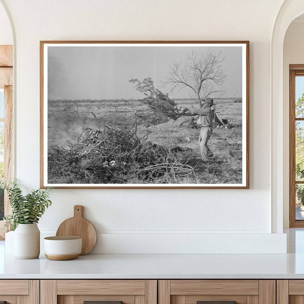 Land Clearing in El Indio Texas March 1939