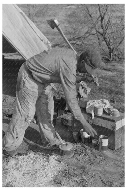 Mexican Land Grubber Camp El Indio Texas 1939