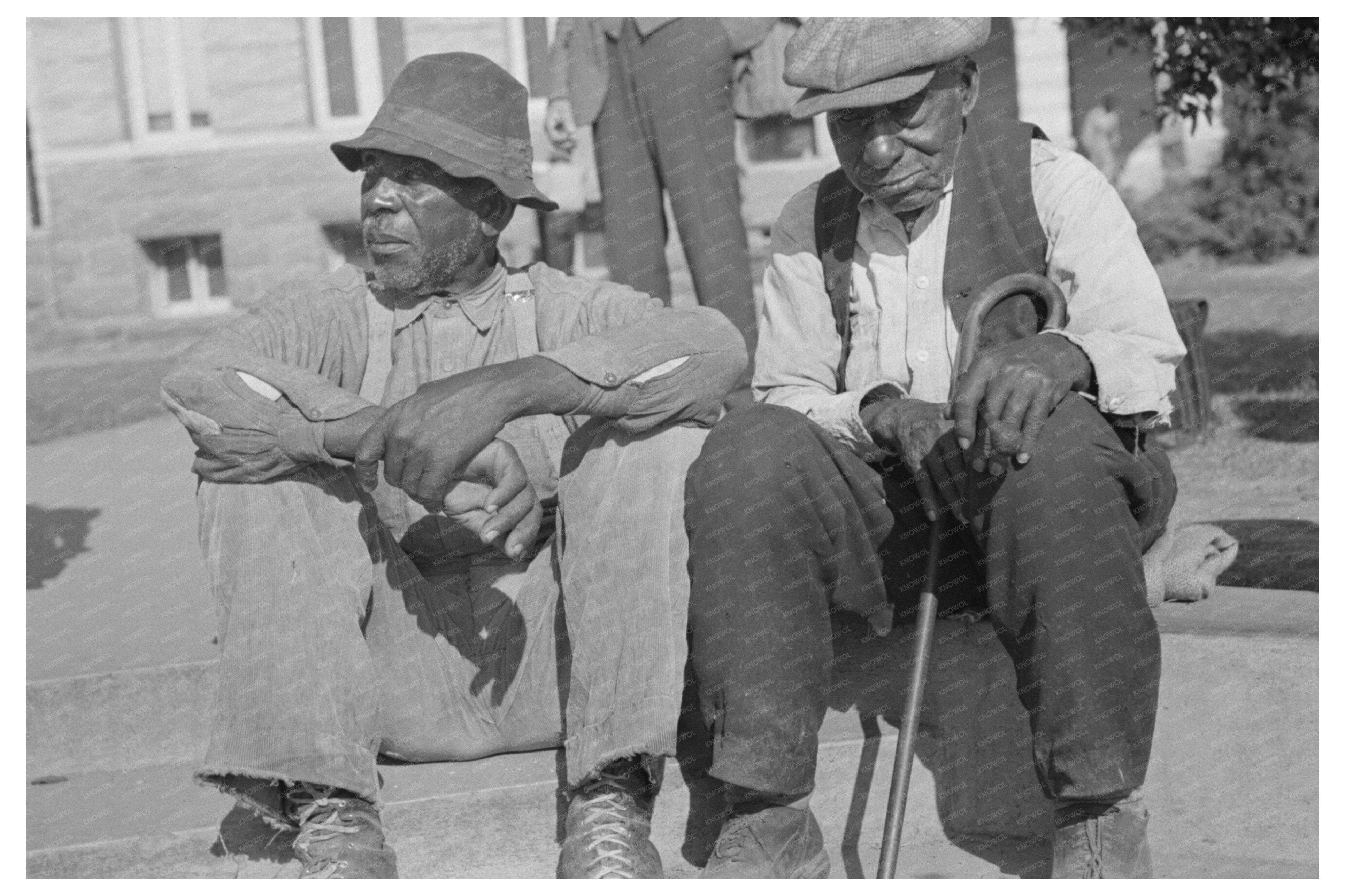 Elderly Men in Marshall Texas April 1939 Historical Photo