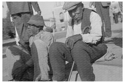 Elderly Men in Marshall Texas April 1939 Vintage Photograph