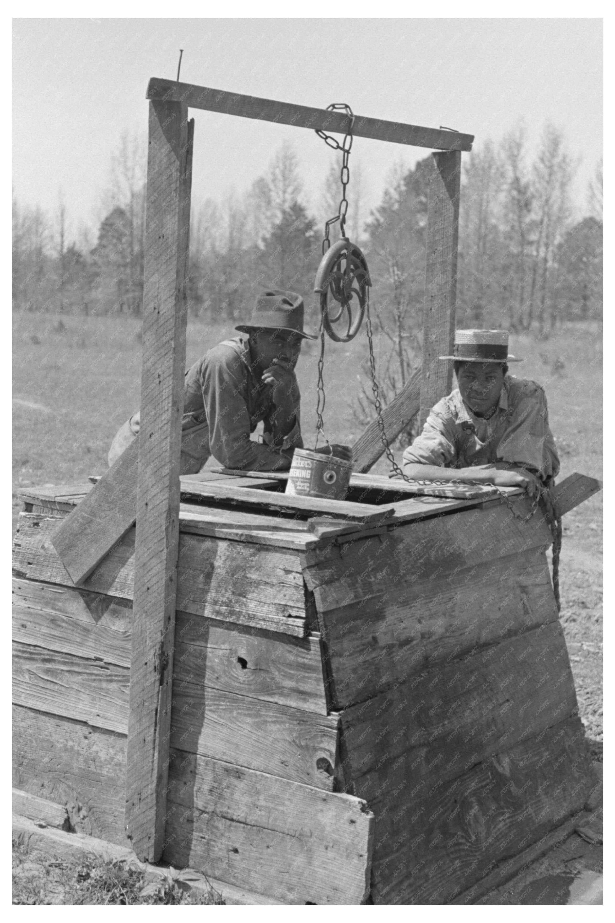 Farm Owners by Well Jefferson Texas April 1939