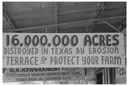 Taylor Texas Signs April 1939 Vintage Photograph