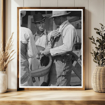 Farmers Conversing in San Augustine Texas April 1939