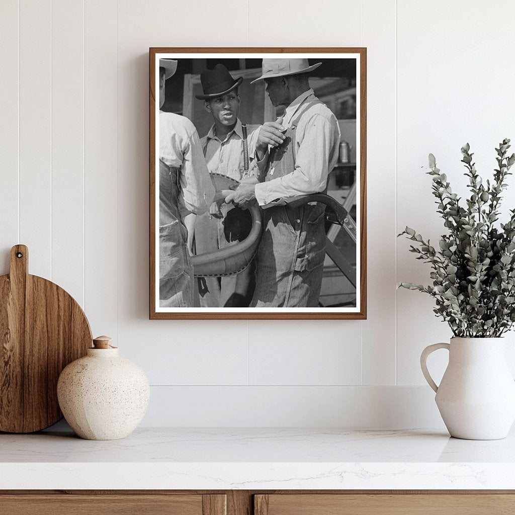 Farmers Conversing in San Augustine Texas April 1939