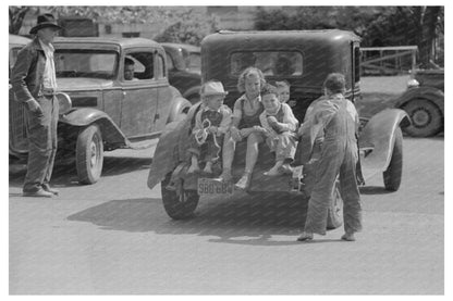 Children on Automobile in San Augustine Texas April 1939