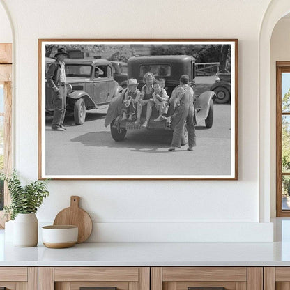 Children on Automobile in San Augustine Texas April 1939