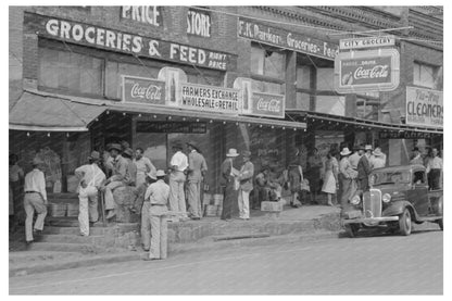 San Augustine Texas Street Scene April 1939