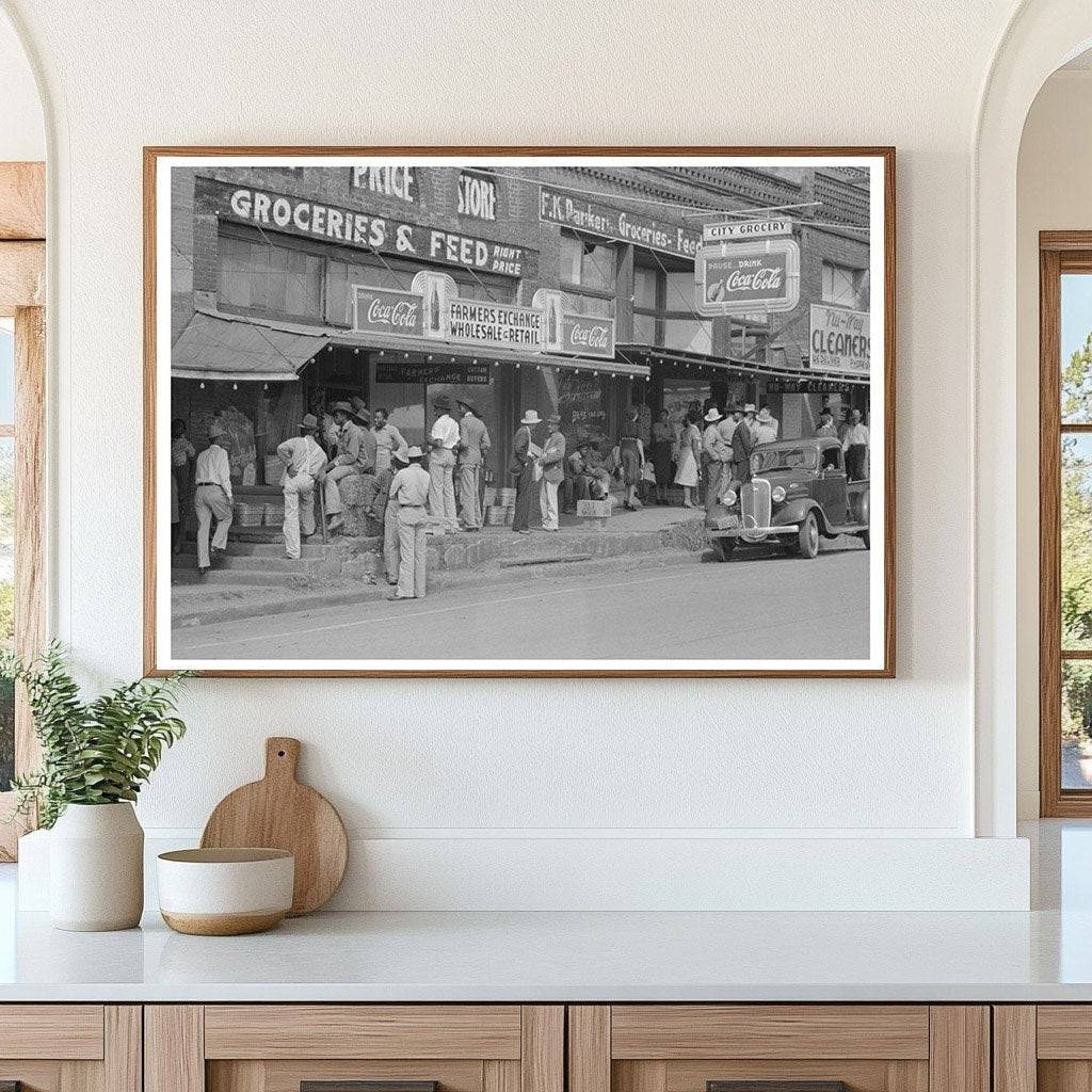 San Augustine Texas Street Scene April 1939