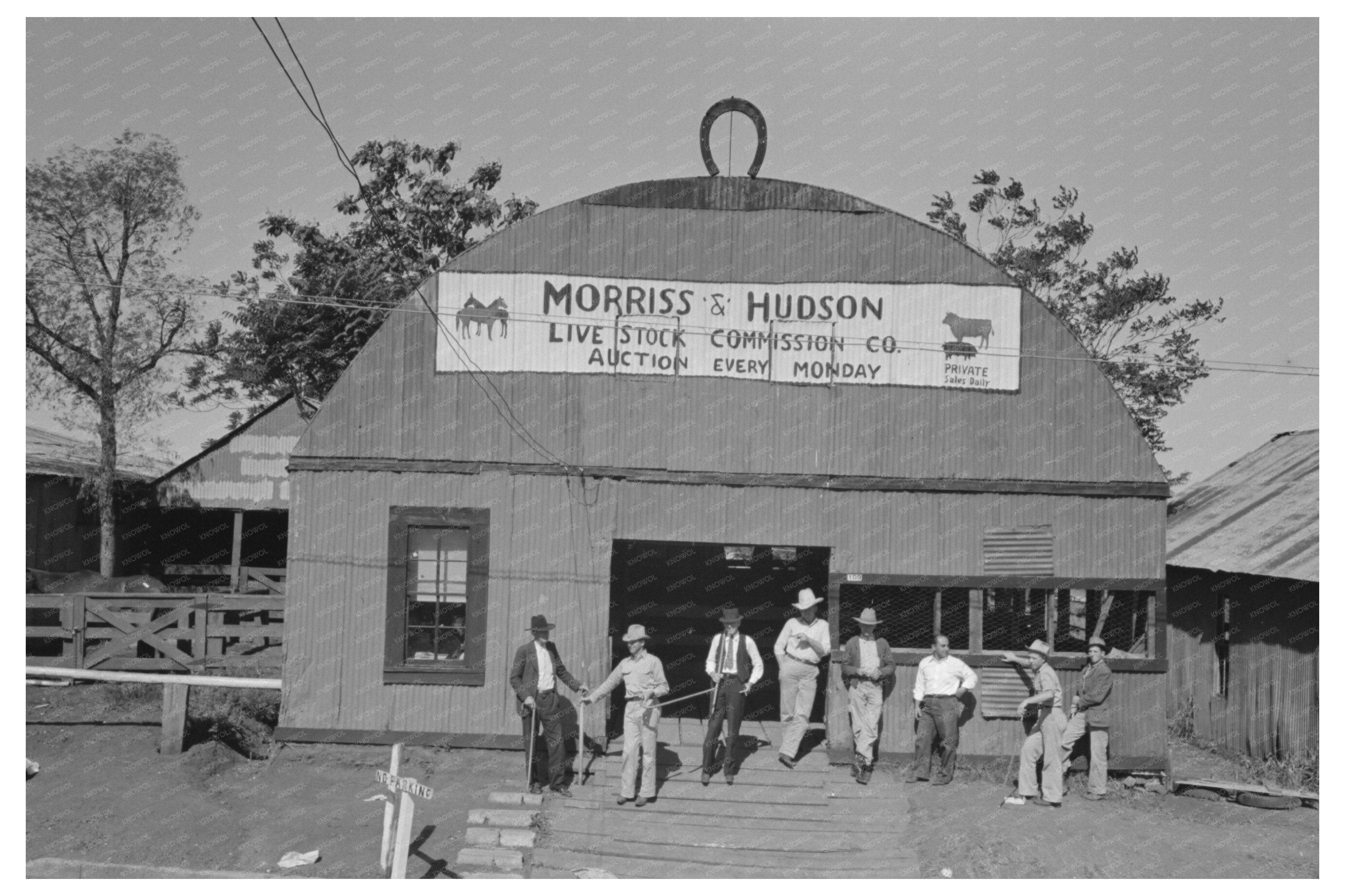 San Augustine Texas Livestock Auction House April 1939