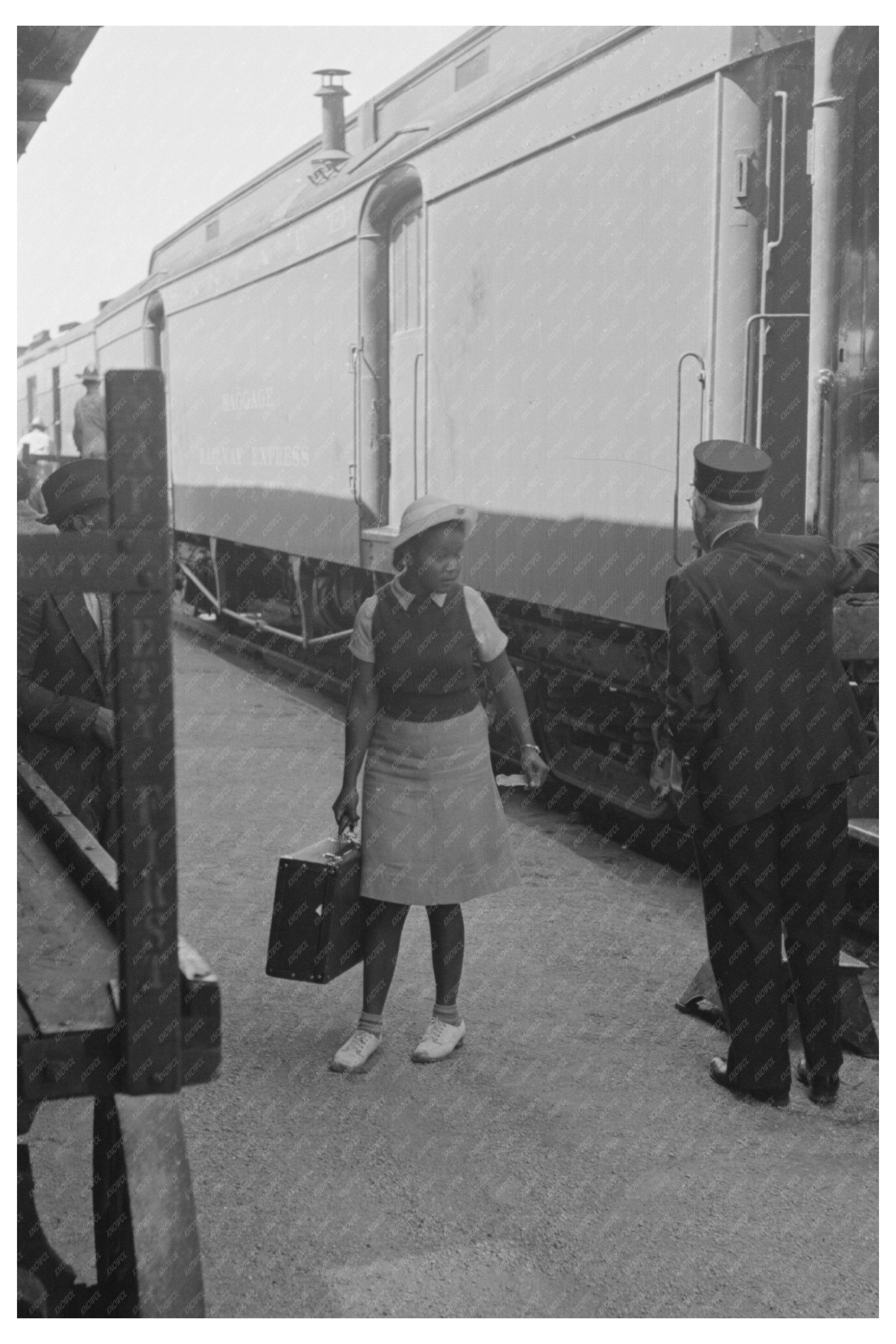 Train Arriving in San Augustine Texas April 1939