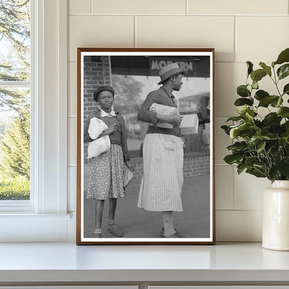 Sisters Shopping in San Augustine Texas April 1939