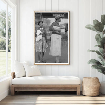 Sisters Shopping in San Augustine Texas April 1939