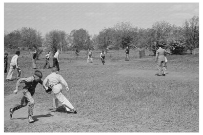 Baseball Game Recess San Augustine Texas 1939