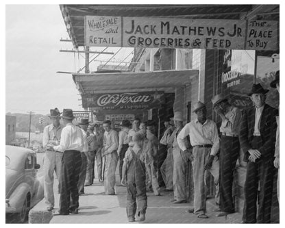 San Augustine Texas Street Scene April 1939 Photograph