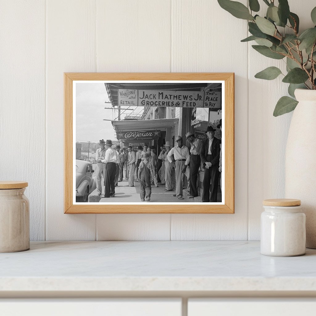 San Augustine Texas Street Scene April 1939 Photograph