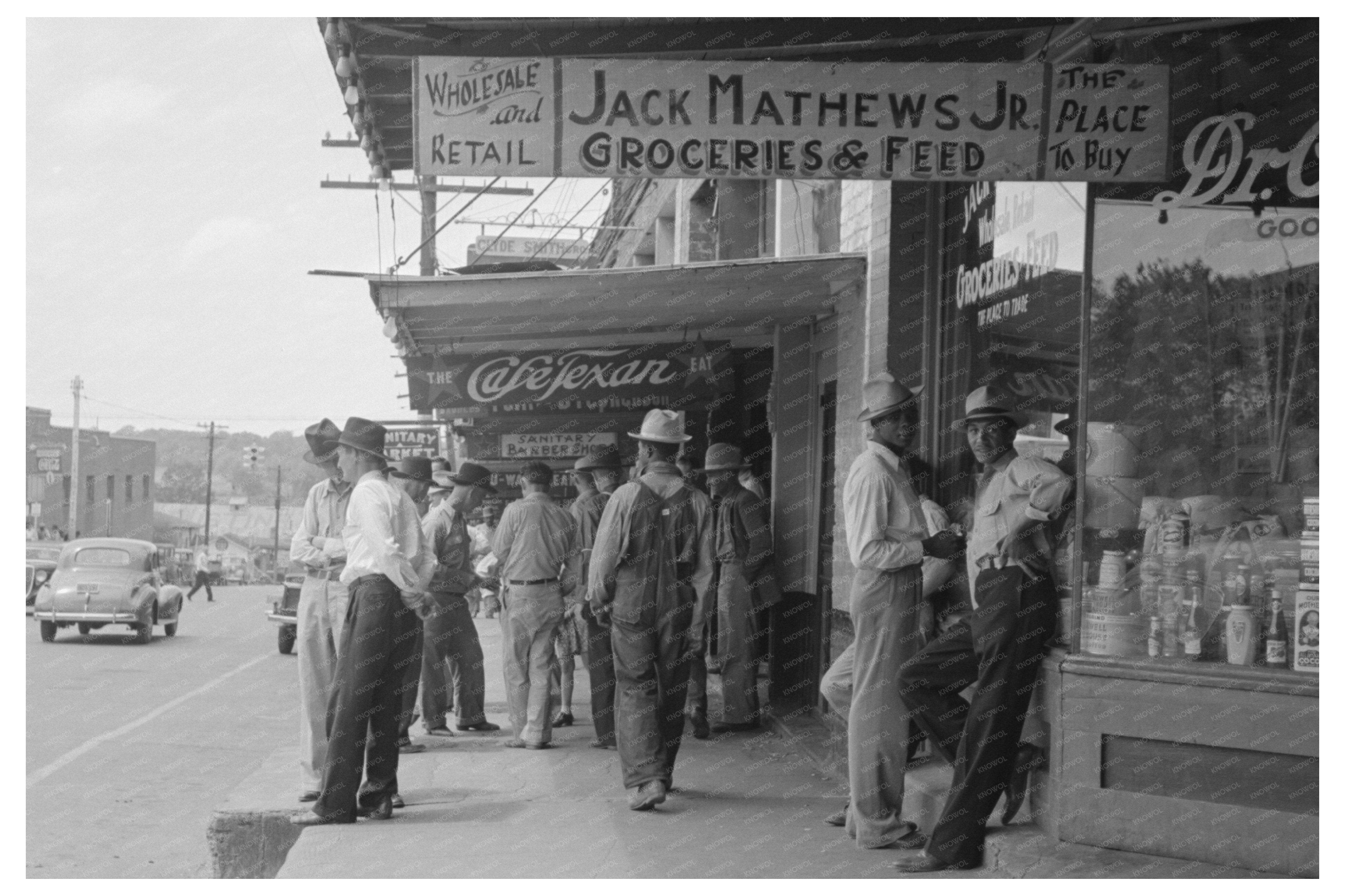 San Augustine Texas Street Scene April 1939 Vintage Photo