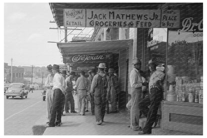 San Augustine Texas Street Scene April 1939 Vintage Photo