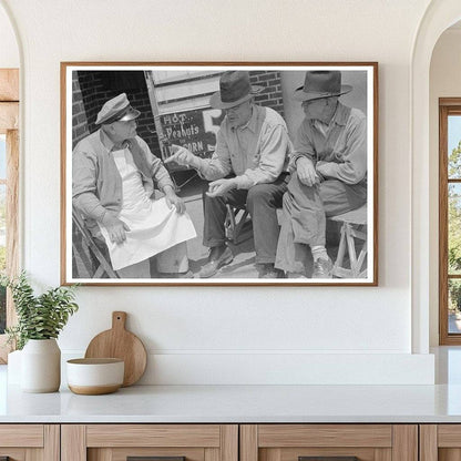 Farmers and Popcorn Vendor in San Augustine Texas 1939