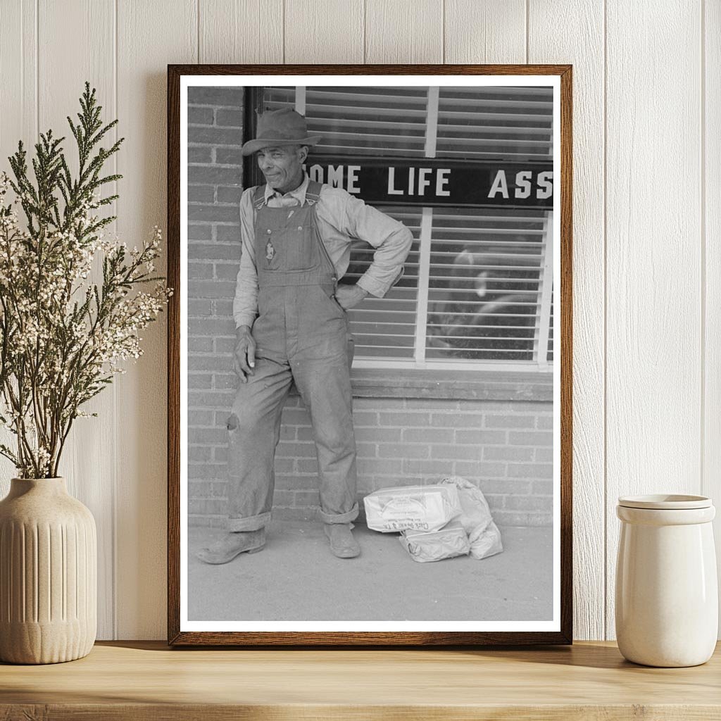 Farmer Transporting Supplies San Augustine Texas 1939