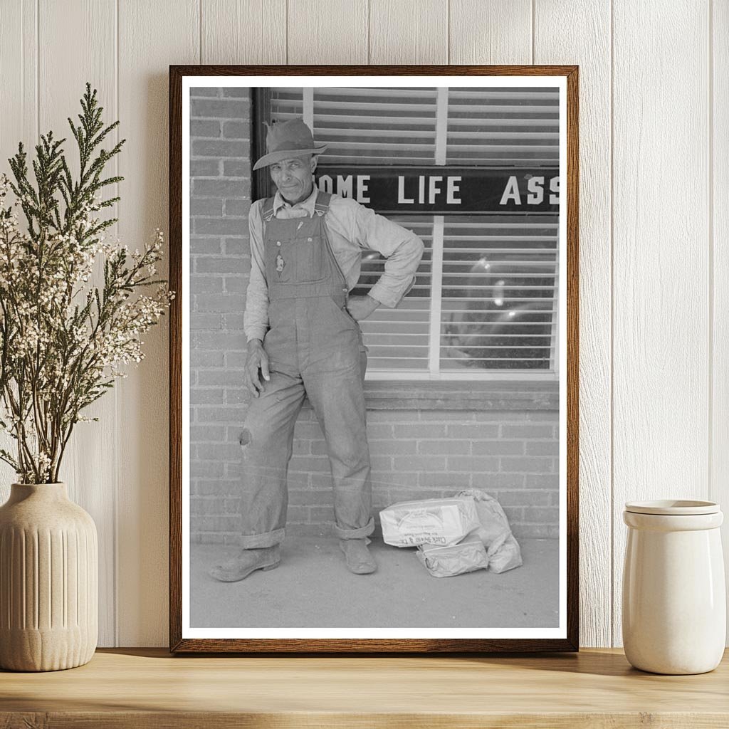 Farmer with Supplies in San Augustine Texas 1939