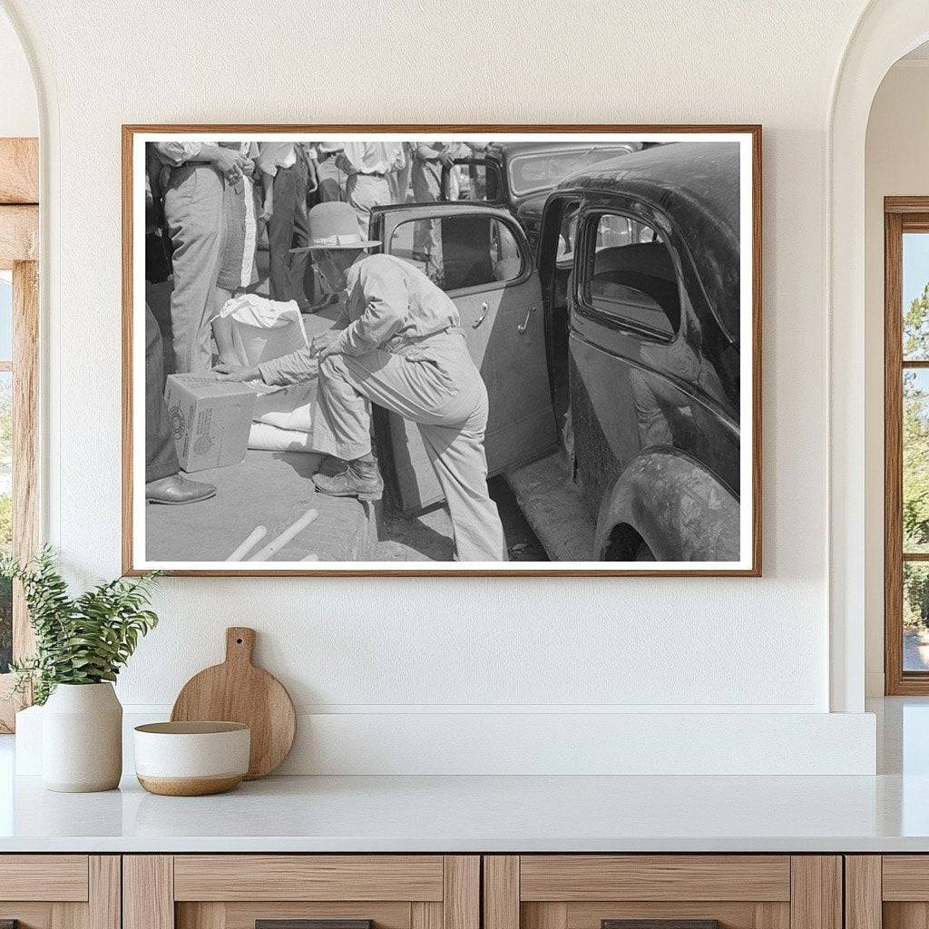 Grocery Clerk Loading Supplies San Augustine Texas 1939