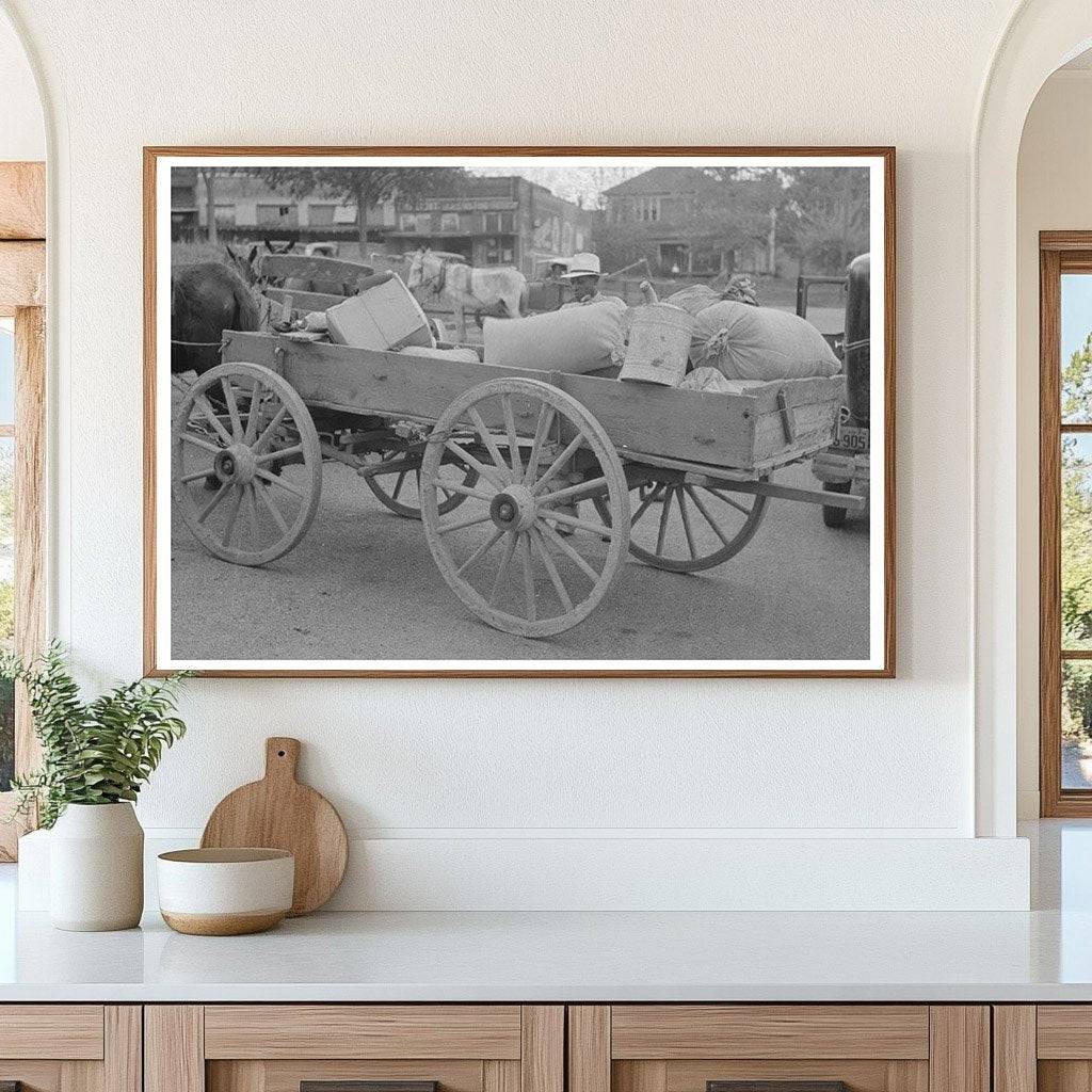 Farmers Wagon in Rural San Augustine Texas 1939