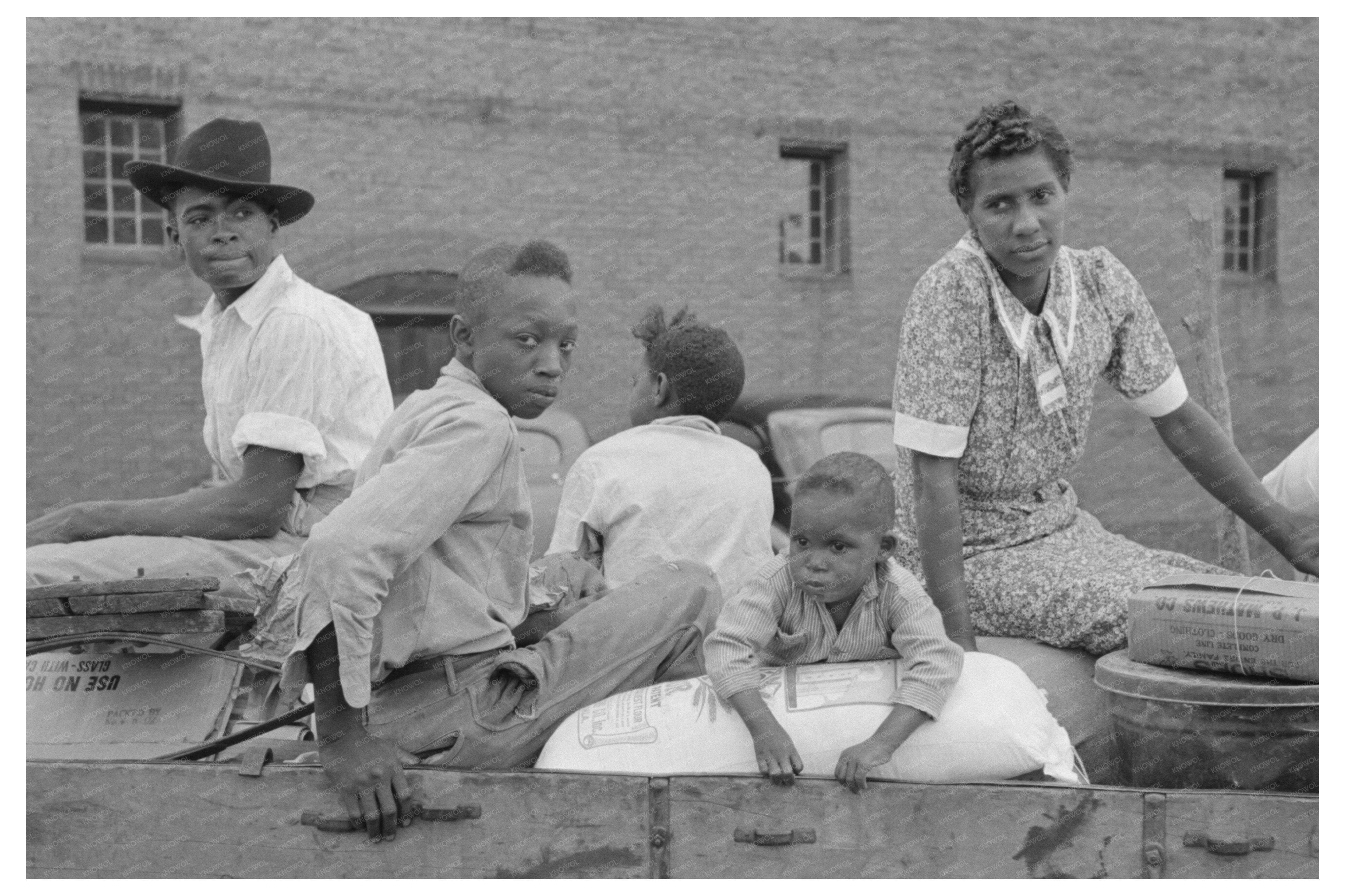 Family Preparing to Leave for Farm San Augustine Texas 1939