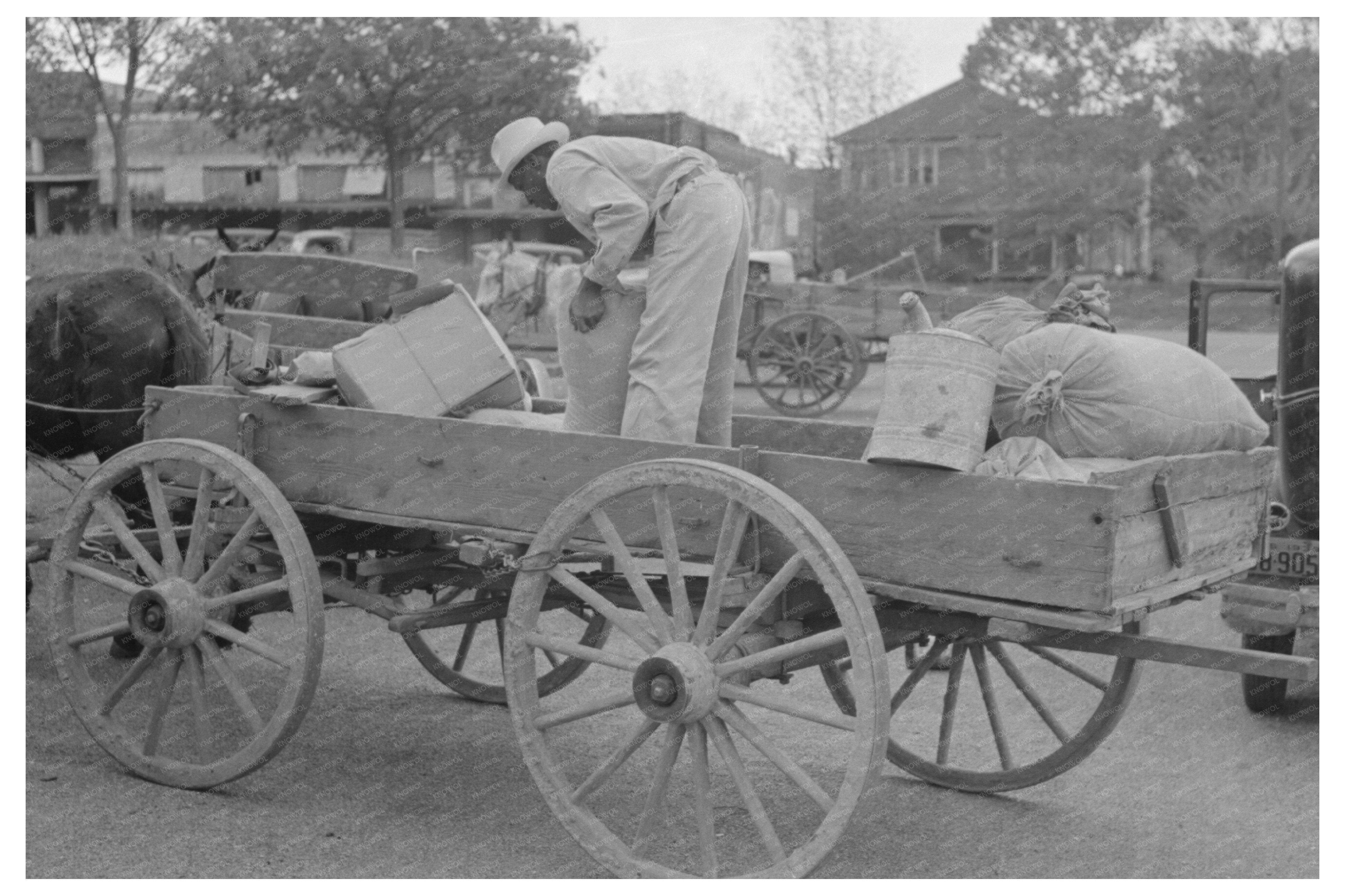 Farmers Loading Supplies in San Augustine Texas 1939