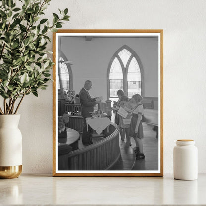 Preacher Reading Lesson Before Baptism San Augustine Texas 1939