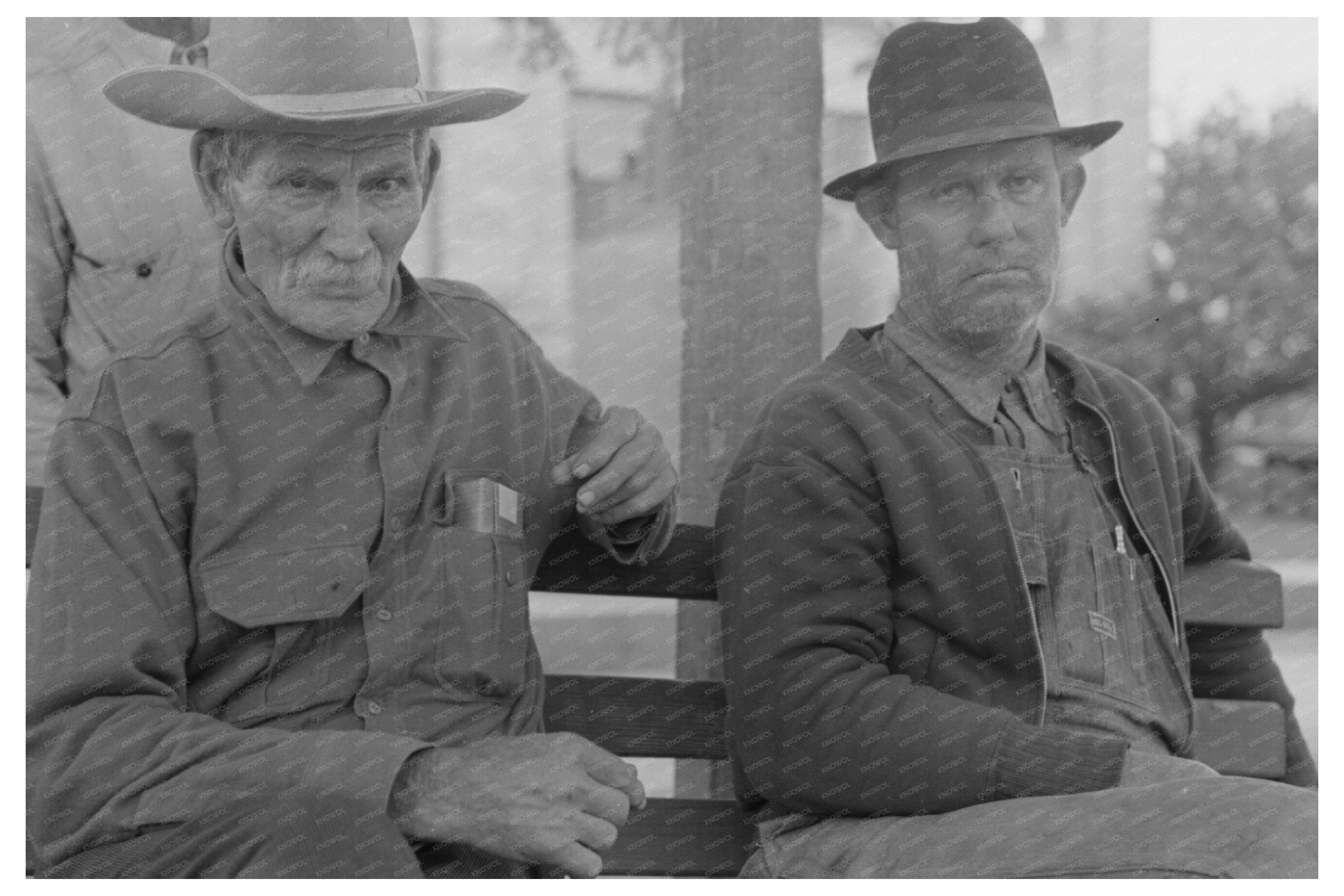 Elderly Men at San Augustine Courthouse April 1939