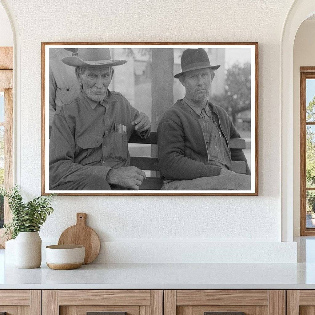 Elderly Men at San Augustine Courthouse April 1939