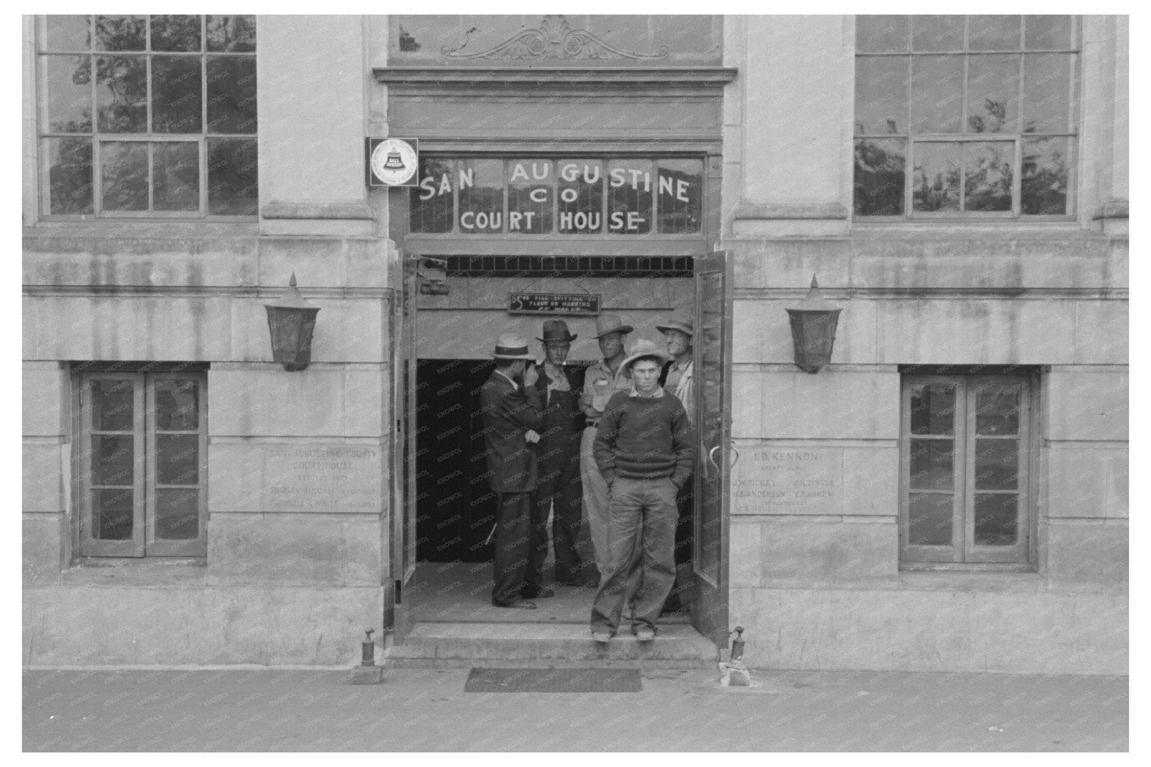 Men Gathered in San Augustine Texas April 1939