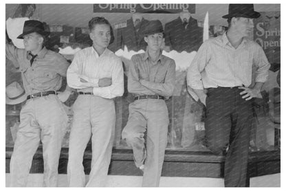 Young People at Clothing Store San Augustine Texas 1939