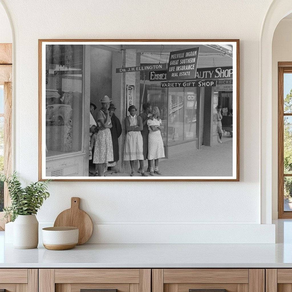 Individuals Waiting for Doctor in San Augustine Texas 1939