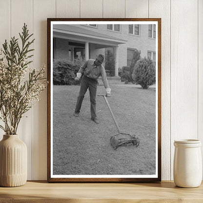 San Augustine Texas Grass Cutting Scene April 1939