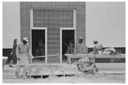 Plaster Mixing in Lufkin Texas April 1939