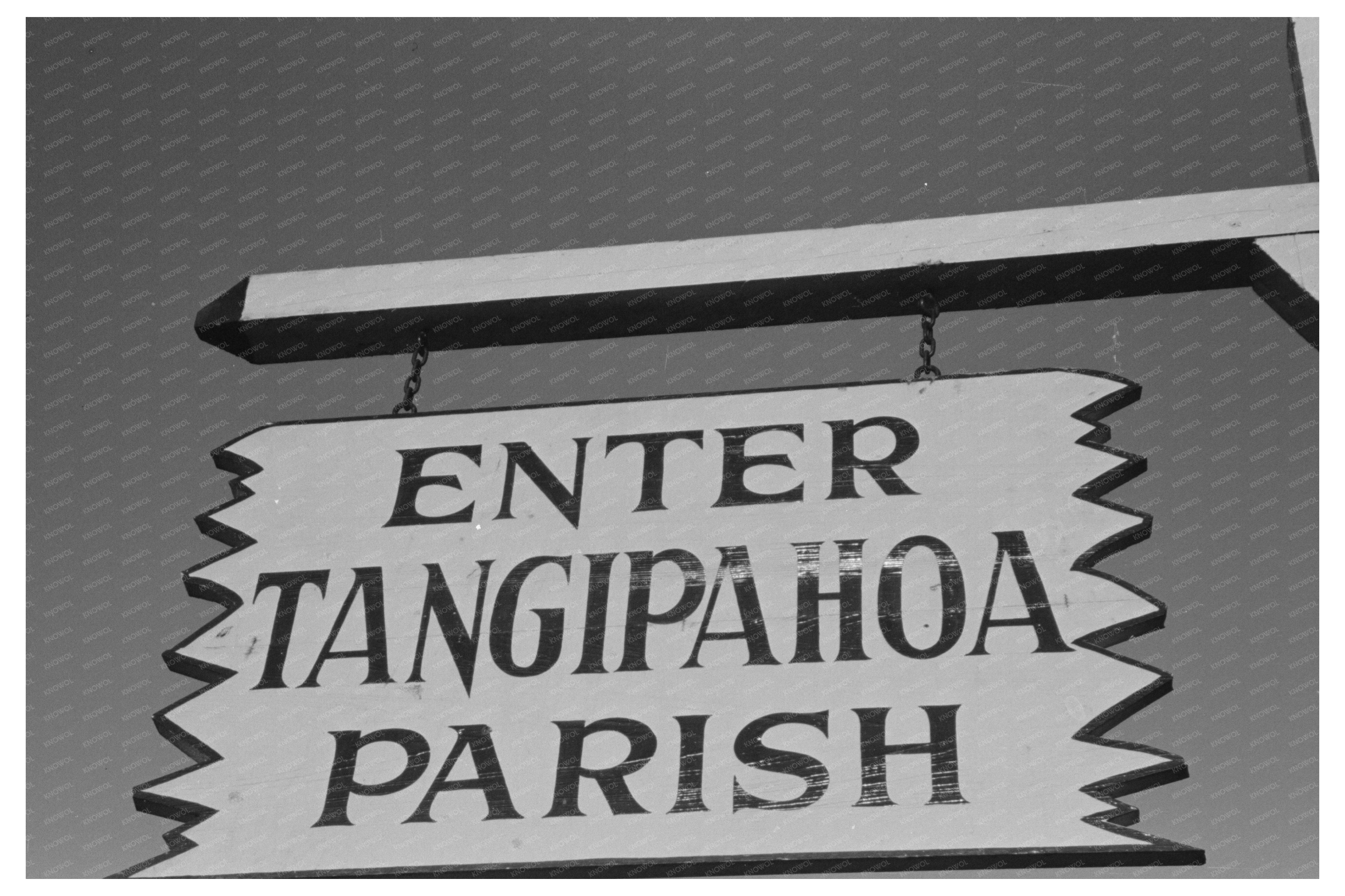 Hammond Louisiana Strawberry Sign April 1939