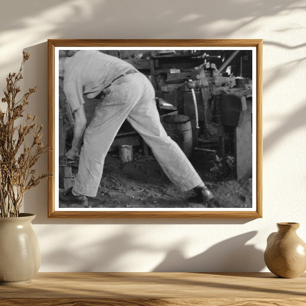 Blacksmith at Work in San Augustine Texas 1939