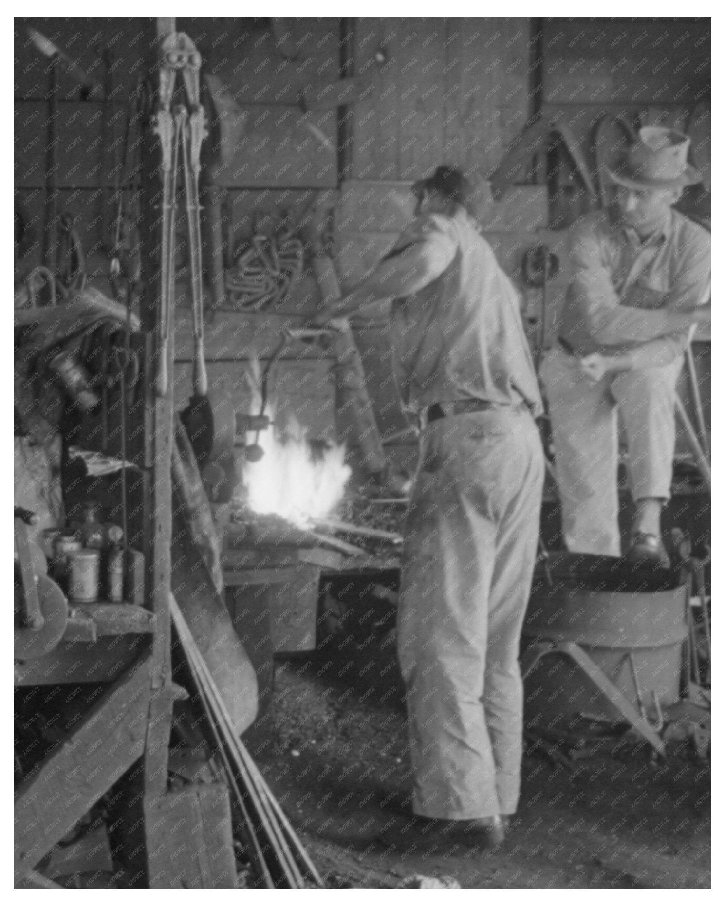 Blacksmith Shop in San Augustine Texas April 1939