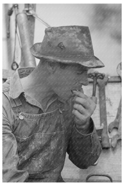 Oil Field Roughneck in Kilgore Texas April 1939