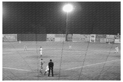 Nighttime Baseball Game in Marshall Texas 1939