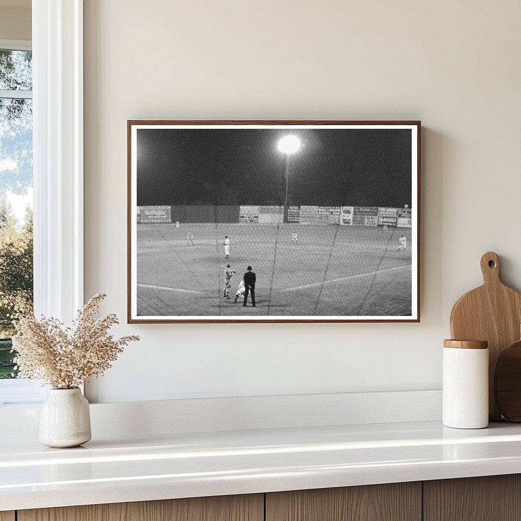 Nighttime Baseball Game in Marshall Texas 1939