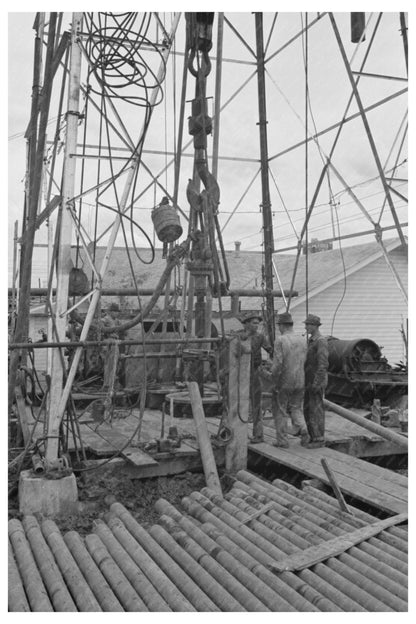 Oil Derrick in Kilgore Texas April 1939