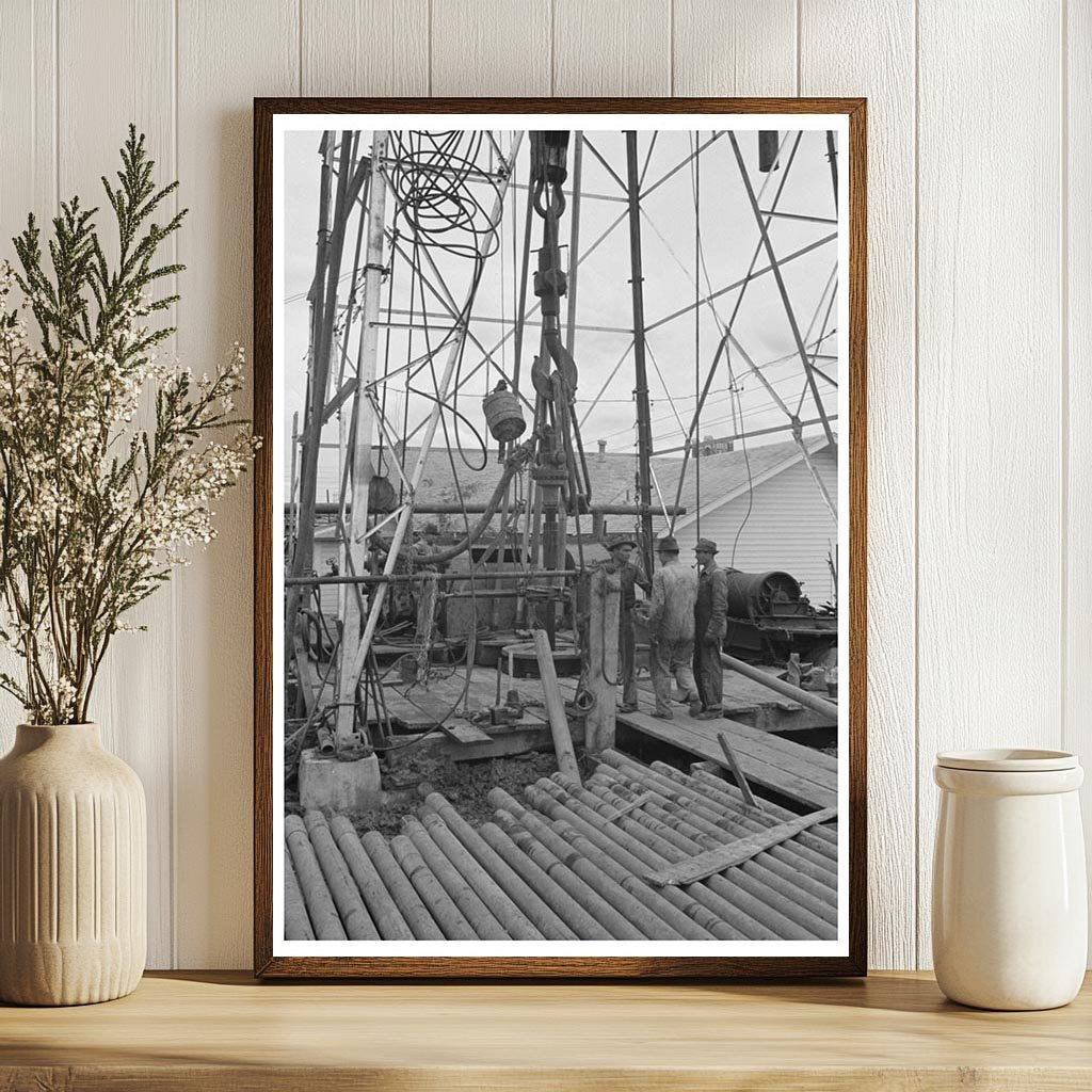 Oil Derrick in Kilgore Texas April 1939